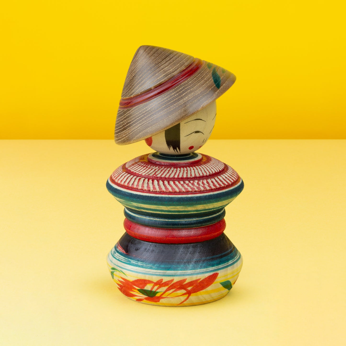 Exklusive "Mixed Tree Species Hat Kokeshi"