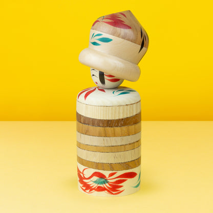 Exclusive Mixed Tree Species Hat Kokeshi