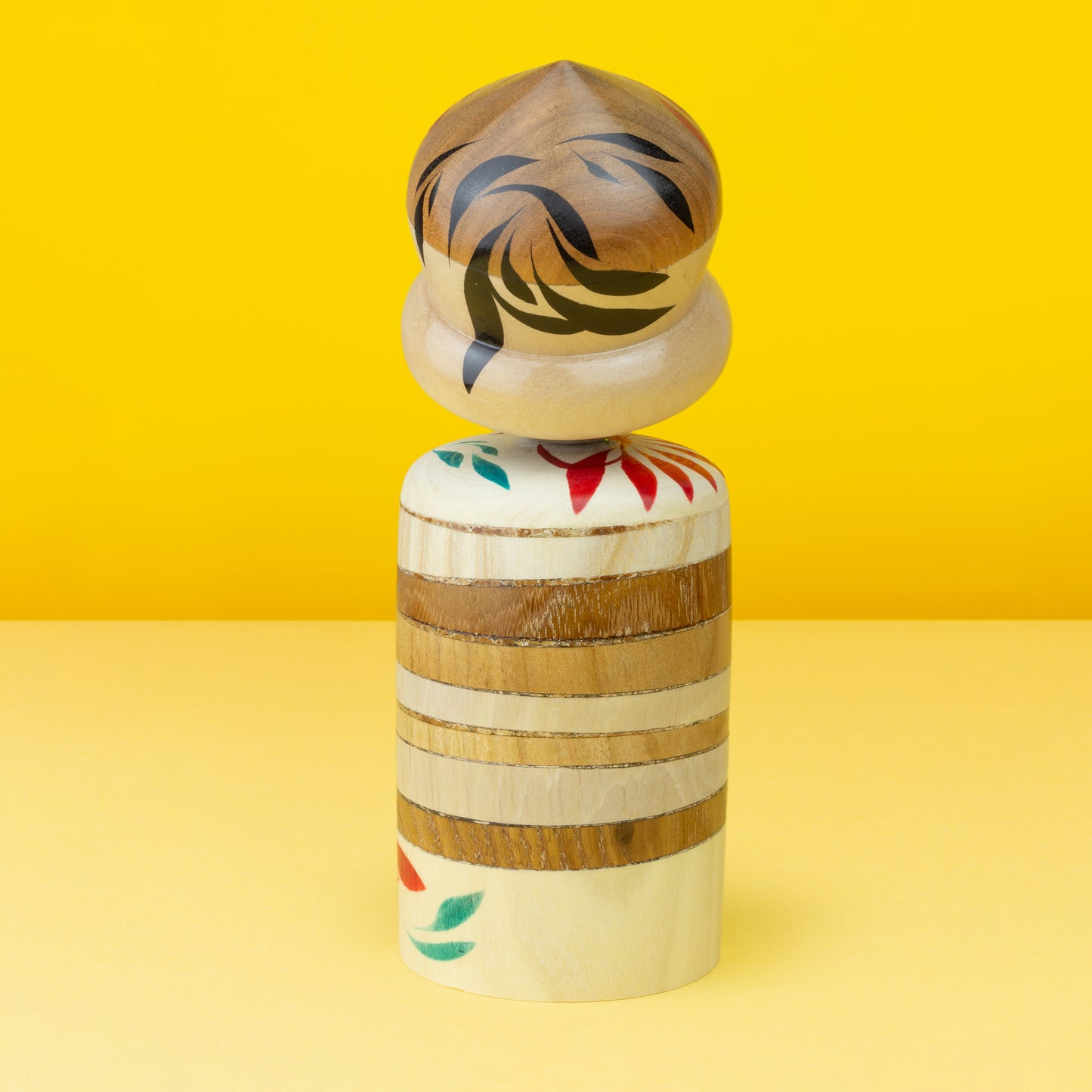 Exclusive Mixed Tree Species Hat Kokeshi