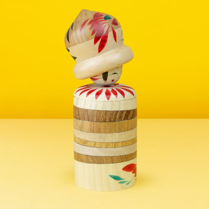 Exclusive Mixed Tree Species Hat Kokeshi