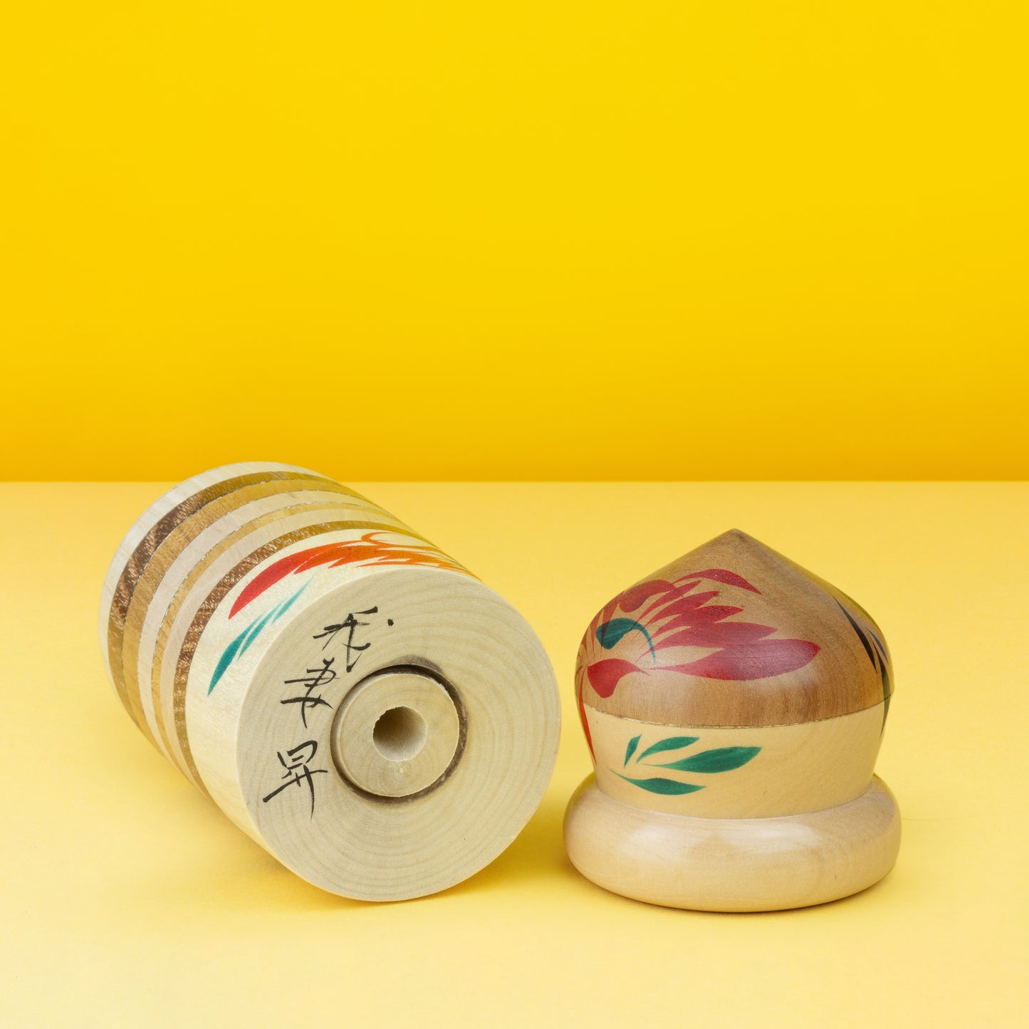 Exclusive Mixed Tree Species Hat Kokeshi