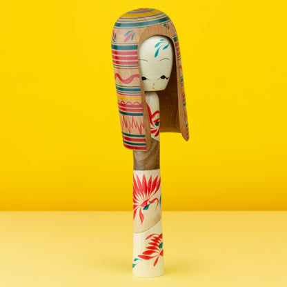 Exclusive Mixed Tree Species Hat Kokeshi