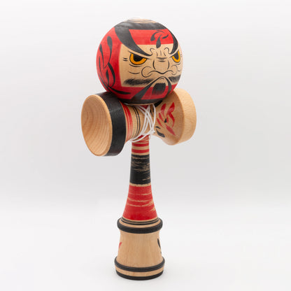 Unique Daruma Kendama – hand-painted by Kokeshi master Noboru Wagatsuma