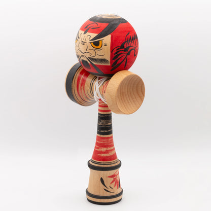 Unique Daruma Kendama – hand-painted by Kokeshi master Noboru Wagatsuma