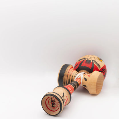 Unique Daruma Kendama – hand-painted by Kokeshi master Noboru Wagatsuma