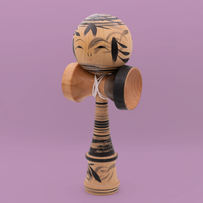 Unique Kendama No. 4 – hand-painted by Kokeshi master Noboru Wagatsuma