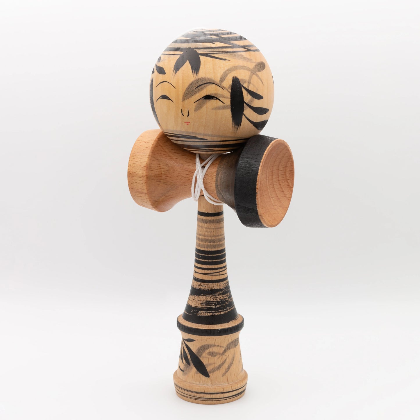Unique Kendama No. 4 – hand-painted by Kokeshi master Noboru Wagatsuma
