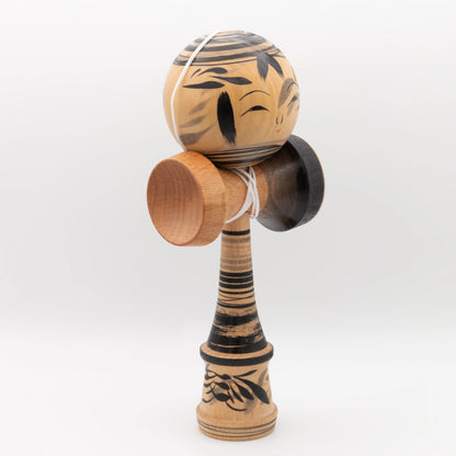 Unique Kendama No. 4 – hand-painted by Kokeshi master Noboru Wagatsuma