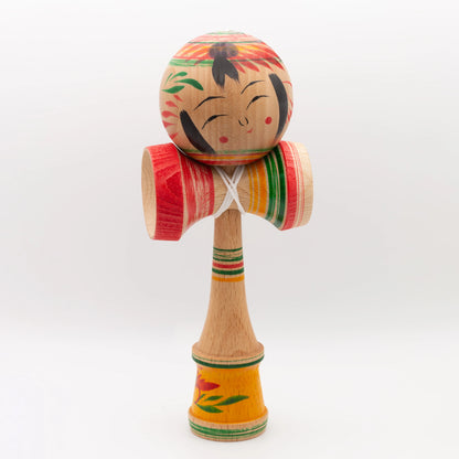 Unique Kendama No. 3 – hand-painted by Kokeshi master Noboru Wagatsuma