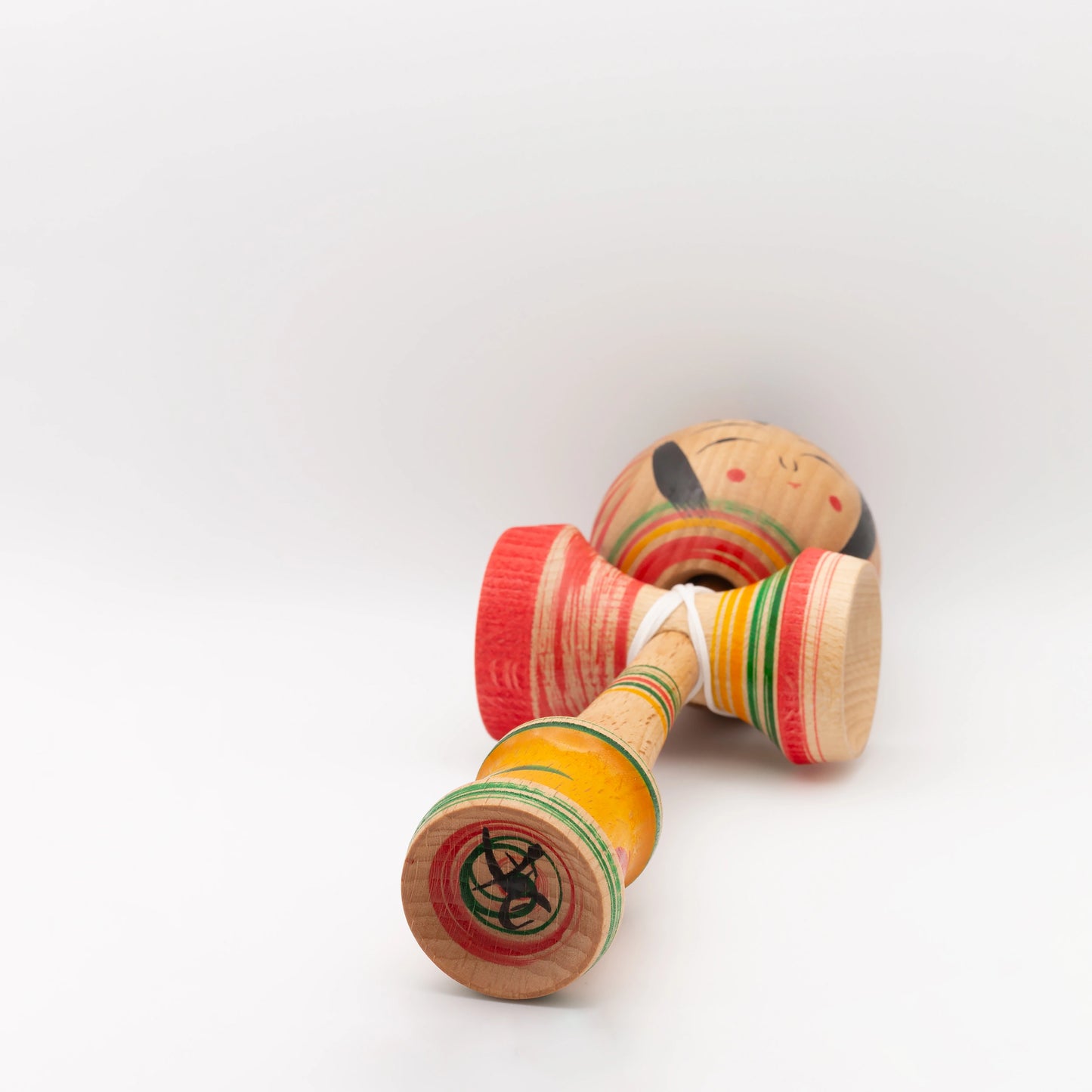 Unique Kendama No. 3 – hand-painted by Kokeshi master Noboru Wagatsuma