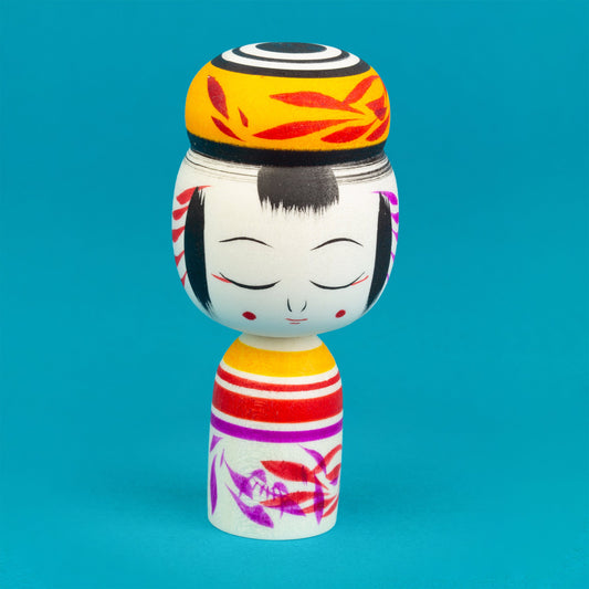 Miniature Autumn Colours Kokeshi