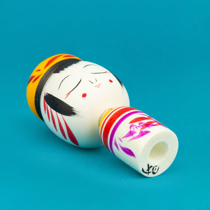 Miniature Autumn Colours Kokeshi