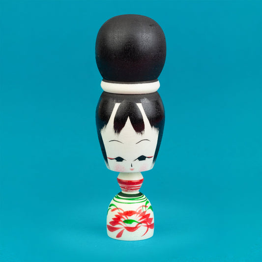 Miniature Bun Hair Kokeshi