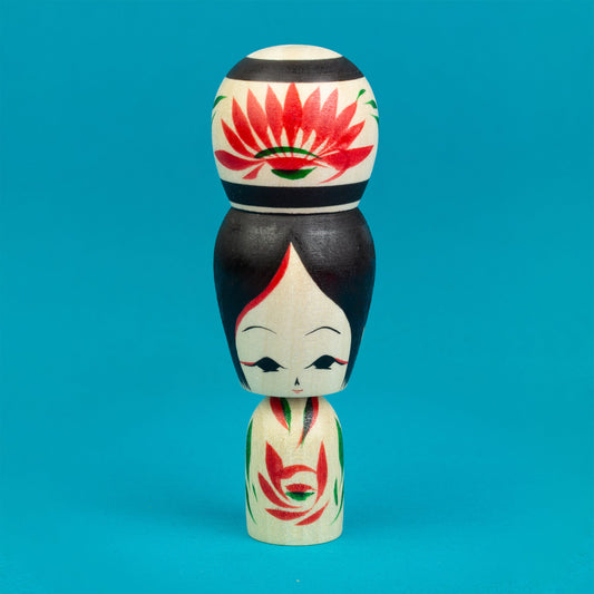 Miniature Bun Hair Kokeshi