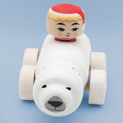 Kokeshi Car: Polar Bear & Santa | Christmas Edition 2025 