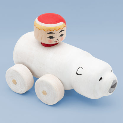 Kokeshi Car: Polar Bear & Santa | Christmas Edition 2025 