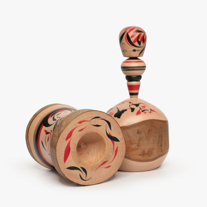 Tsubaki-Kokeshi Nr. 4 | Unikat