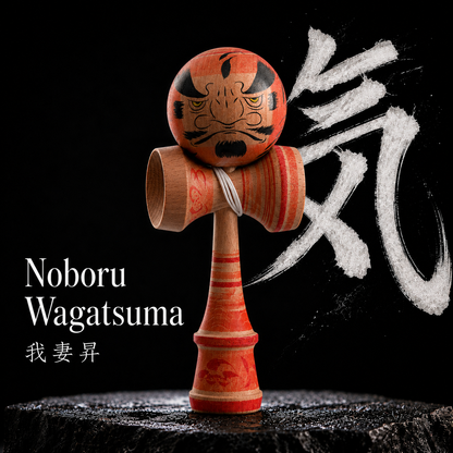Daruma Kendama No. 6 | Oni Orange | One of a Kind | One of a Kind