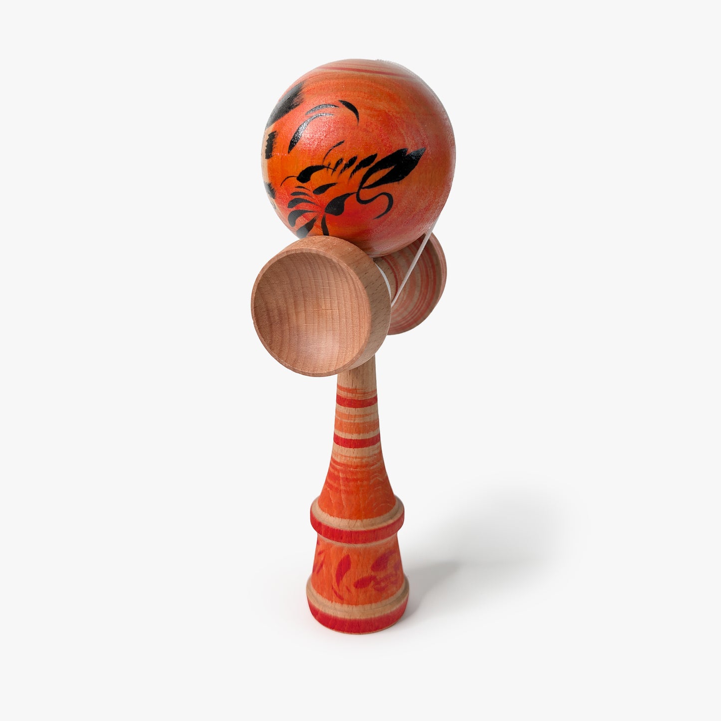 Daruma Kendama No. 6 | Oni Orange | One of a Kind | One of a Kind