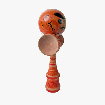Daruma Kendama No. 6 | Oni Orange | One of a Kind | One of a Kind