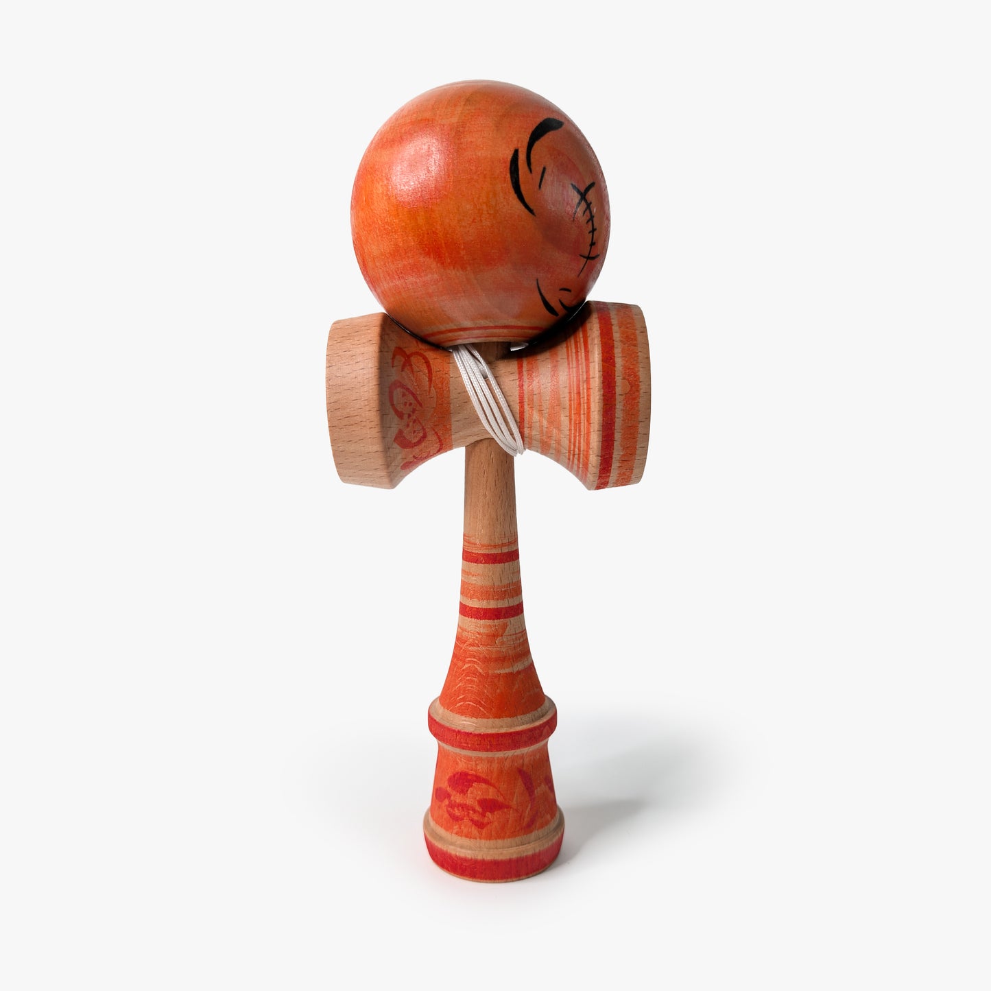 Daruma Kendama No. 6 | Oni Orange | One of a Kind | One of a Kind