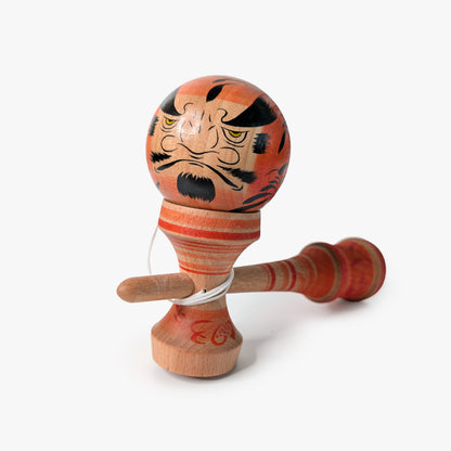 Daruma Kendama No. 6 | Oni Orange | One of a Kind | One of a Kind