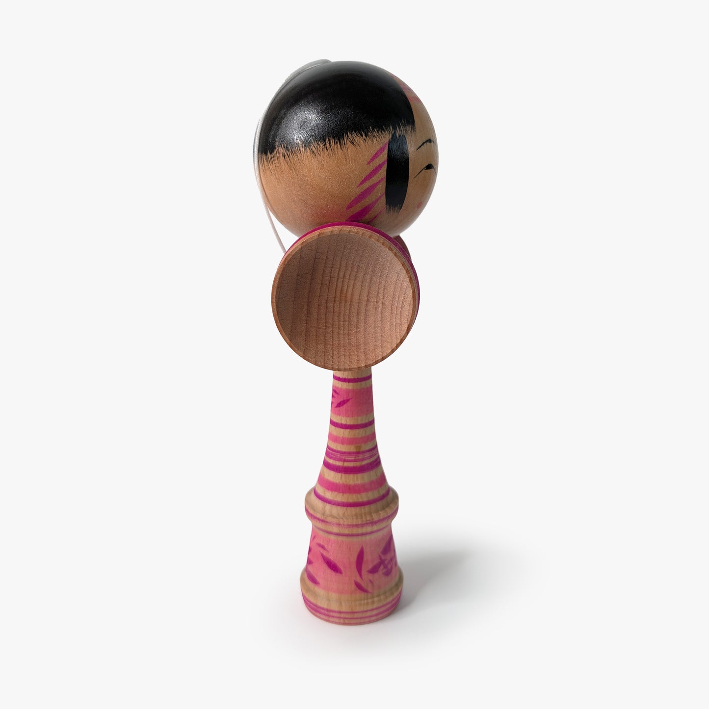 Kokeshi-Kendama Nr. 9 | Pink/Magenta | Unikat