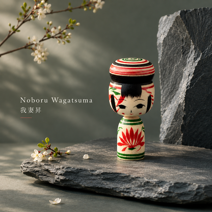 Miniature Bun Hair Kokeshi