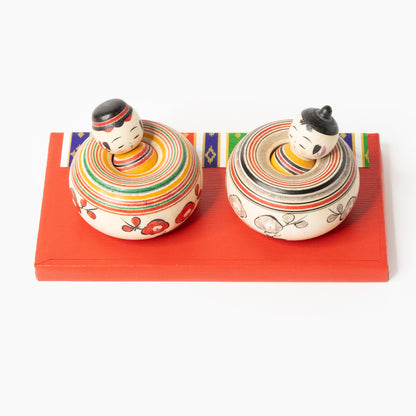 Nemuri Hina set with both Ejiko figures on a red base