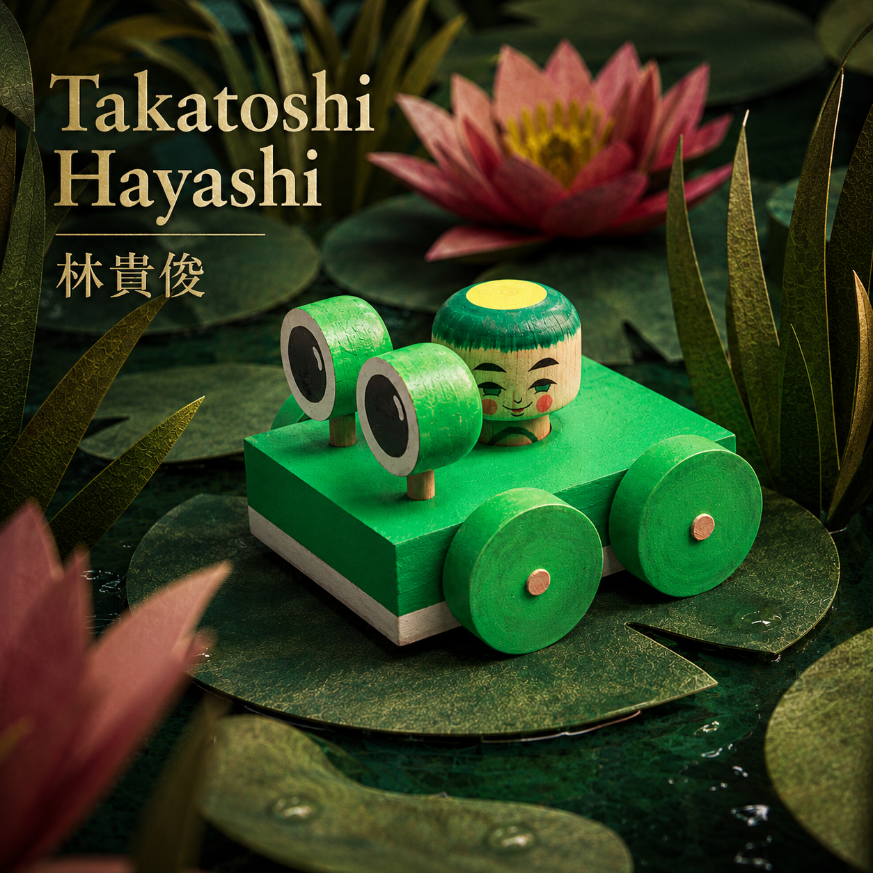 Kokeshi-Mobil: Laubfrosch
